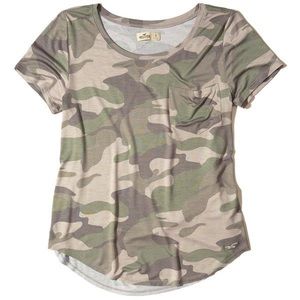 camo hollister tee
